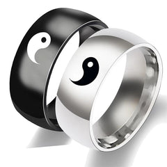 Antonio's Yin Yang Edelstahlring Herren