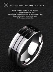Antonio's Keramik Hi-Tech Ring Herren 