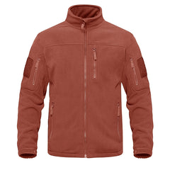 Herren-Fleecejacke mit durchgehendem Reißverschluss